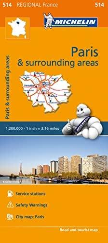 Paris & Surrounding Areas Road and Tourist Map (514 Regional France)