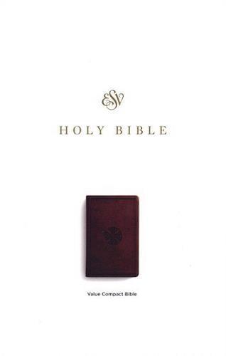 ESV, Value Compact Holy Bible (TruTone, Chestnut, Mosaic Cross Design)