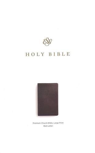 ESV, Large Print Premium Church Bible (TruTone, Black)