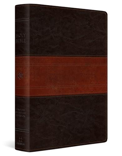 ESV Giant Print, Personal Size Holy Bible (Thumb Indexed, TruTone, Forest/Tan, Trail Design)