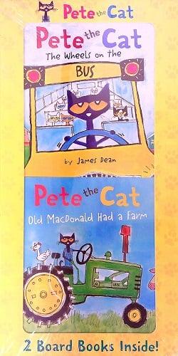 Pete the Cat: 2 Book Set (The Wheels on the Bus/Old MacDonald Had a Farm)