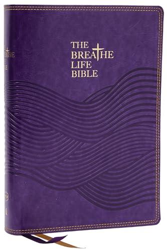 NKJV, Breathe Life Bible (Indexed, Purple Soft Leather-Look)