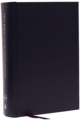 NKJV, Interleaved Bible, Journal Edition (#8552BL - Dark Blue Hardcover)