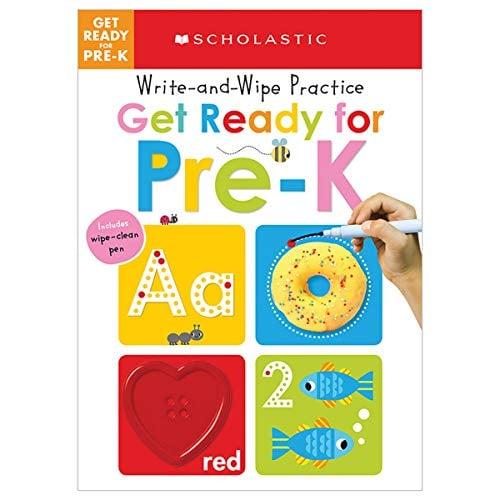 Get Ready for Pre-K Write and Wipe Practice Workbooik (Scholastic Earlly Learners)