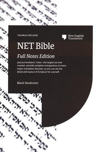 NET Bible, Full Notes Edition (Thumb-Indexed, #6622I - Black Hardcover)