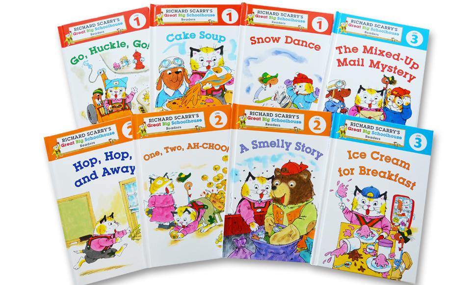 Richard Scarry Great Big Schoolhouse Readers, 8 Book Set (Level 1)