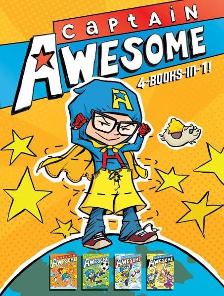 Captain Awesome: 4-Books-in-1 (Takes a Dive/Soccer Star/Saves the Winter Wonderland/Captain Awesome and the Ultimate Spelling Bee)