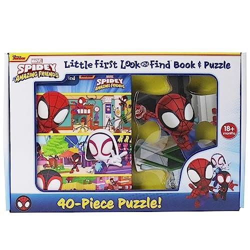 Spidey and His Amazing Friends Little First Look and Find Book & 40-Piece Puzzle
