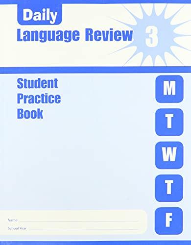 Daily Language Review, Grade 3 Individual Student Practice Book