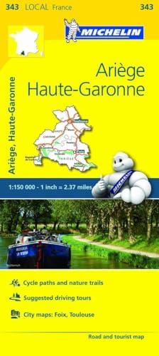 Ariège, Haute-Garonne Road and Tourist Map (343 Local France)