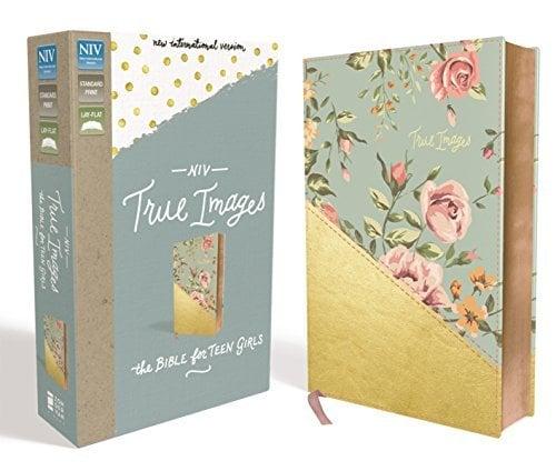NIV True Images Bible (Turquoise/Gold Leathersoft)