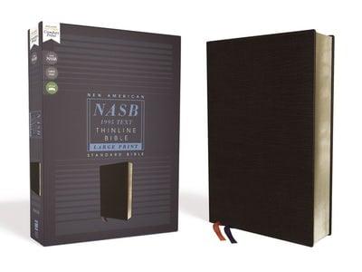 NASB, Large Print, Thinline Bible (Black Bonded Leather)