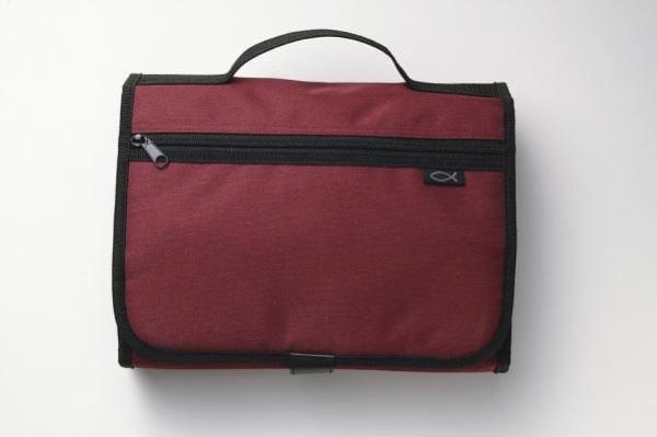 Trifold Organizer Book and Bible Cover (Extra Large, Cranberry)
