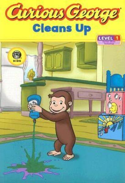 Curious George Cleans Up (Curious George Reader, Level 1)