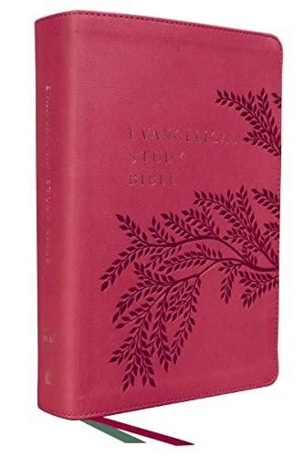 NKJV, Evangelical Study Bible (#6533PK - Deep Pink Leathersoft)