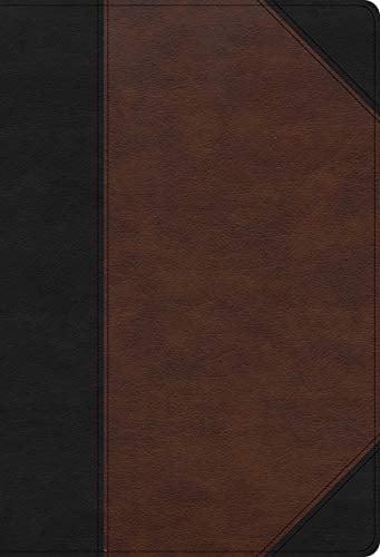 CSB, Super Giant Print Reference Bible (Black/Brown LeatherTouch)