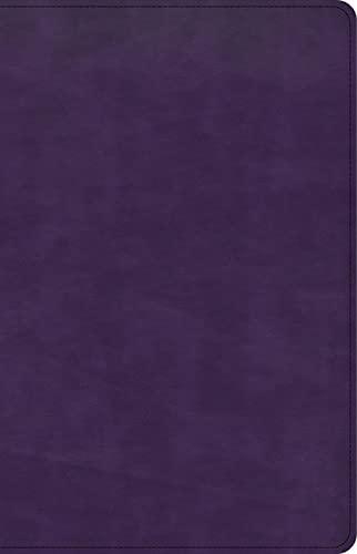 CSB Large Print Personal Size Reference Bible (Plum LeatherTouch)