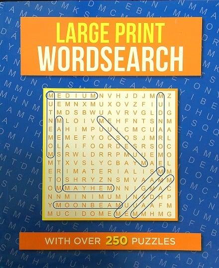 Large Print Wordsearch
