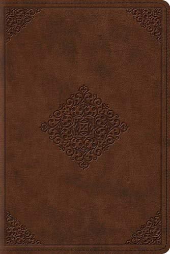 ESV Study Bible Personal Size (TruTone Saddle, Ornament Design)