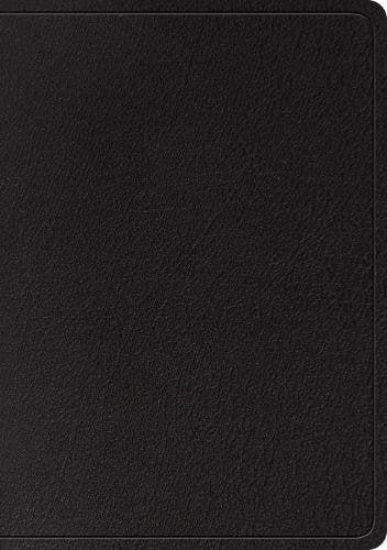 ESV Large Print Wide Margin Bible (Genuine Black Leather)