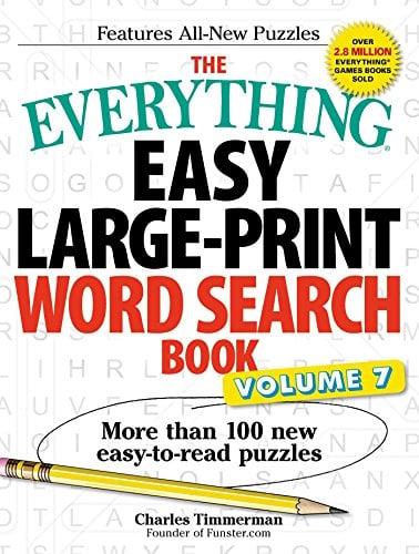 Easy Large-Print Word Search Book, Volume 7 (The Everything)