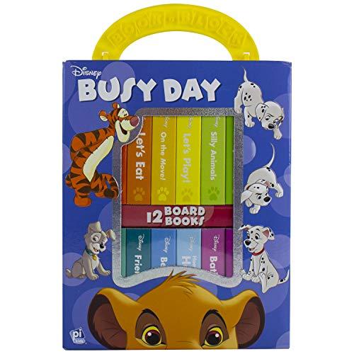 Busy Day Book Block (Disney, 12 Board Books With Carry Handle)