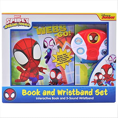 Marvel Spidey and His Amazing Friends Interactive Book and 5-Sound Wristband (Disney Junior)