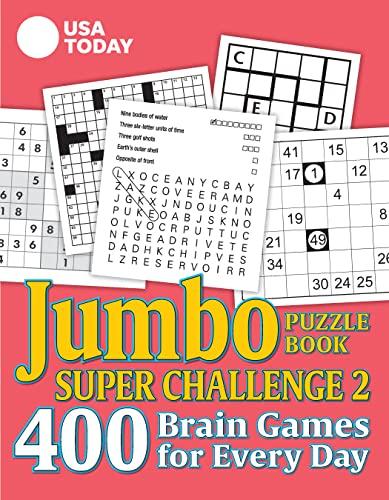 Jumbo Puzzle book Super Challenge 2: 400 Brain Games for Every Day (USA Today Puzzles, Bk. 30)