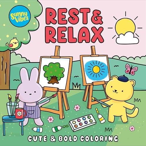 Rest & Relax: Cute & Bold Coloring (Sunny Vibes)
