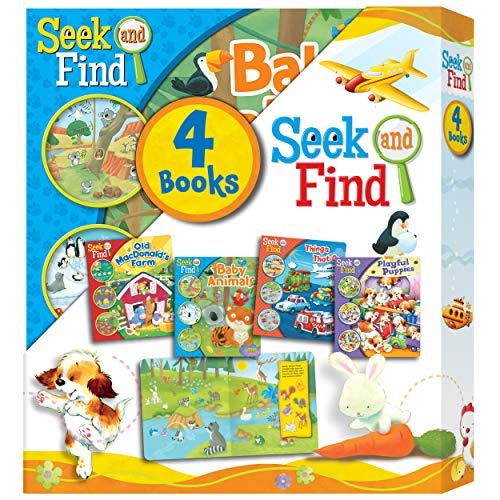 Seek and Find 4-Book Box Set (Old MacDonald's Farm/Baby Animals/Things That Go/Playful Puppies)