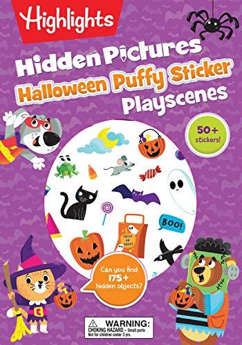Hidden Pictures Halloween Puffy Sticker Playscens (Highlights)