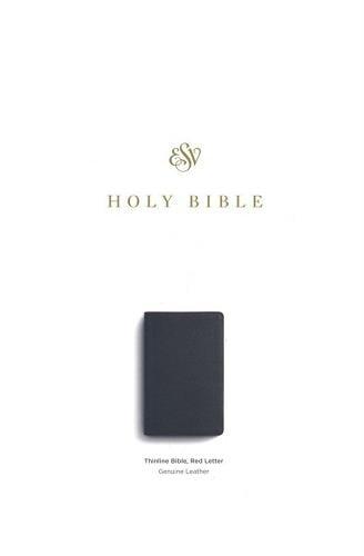 ESV, Thinline, Holy Bible (Genuine Leather, Black)