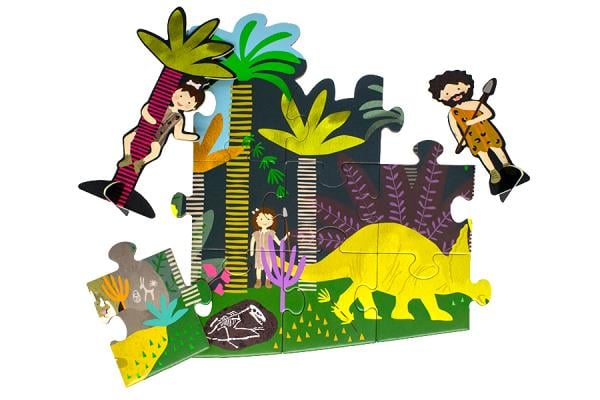 Dinosaur 60 Piece Giant Floor Puzzle With Pop Out Play Figures