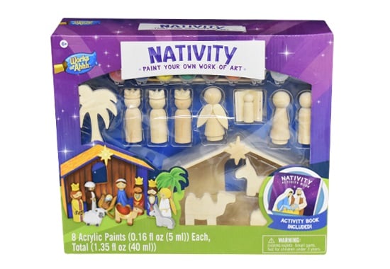 Nativity: Paint Your Own Work of Art with Activity Book