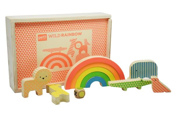 Wild Rainbow Wooden Balancing Game