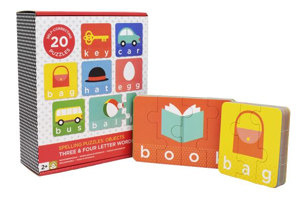 Spelling Puzzles: Objects: Three & Four Letter Words