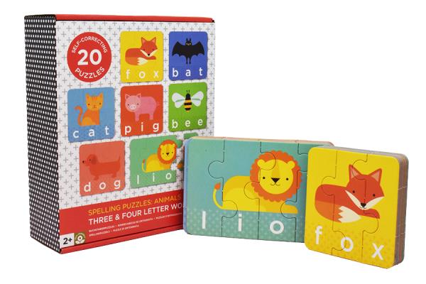 Spelling Puzzles: Animals: Three & Four Letter Words