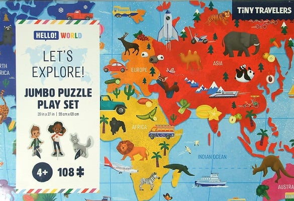 Explorons l'ensemble de jeu Jumbo Puzzle (Bonjour ! Le Monde)