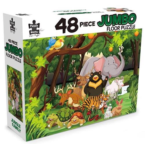Jungle Family 48 Piece Jumbo Floor Puzzle