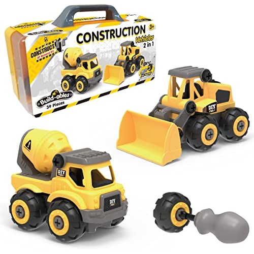 Construction Vehicles 2 in 1 (Construct It DIY Mechanical Kits, Build-ables)