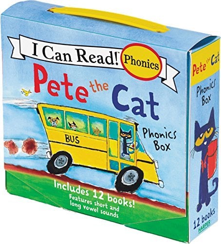 Pete the Cat Phonics Box: Includes 12 Mini-Books Featuring Short and Long Vowel Sounds (My First I Can Read Phonics)