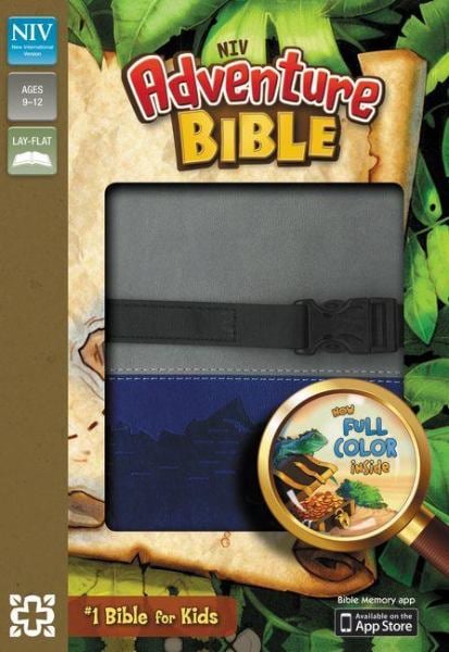 NIV Adventure Bible (Gray/Blue Leathersoft)