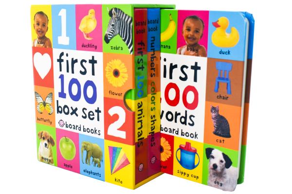 First 100 Boxed Set (First 100 Words/Number, Colors, Shapes/First 100 Animals)