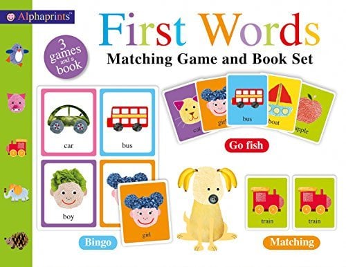 First Words Matching Game and Book Set (Alphaprints)
