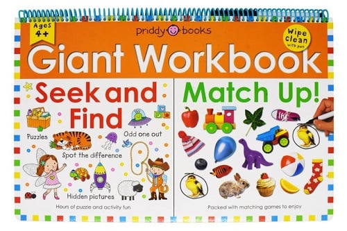 Giant Wipe Clean Workbook: Seek and Find/Match Up!
