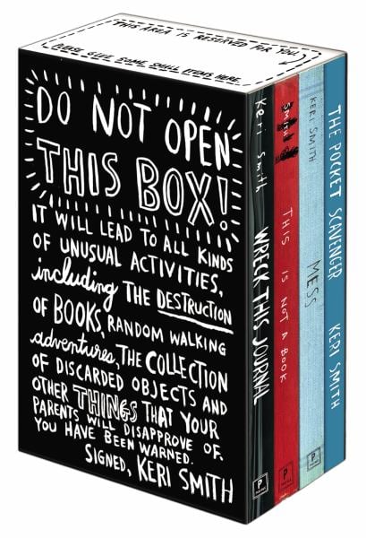 Keri Smith Deluxe Boxed Set (Wreck This Journal/This Is Not a Book/Mess/The Pocket Scavenger)