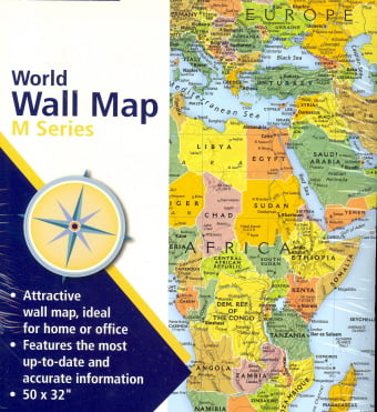 Carte murale du monde Rand McNally, Série M (Carte du monde série M)