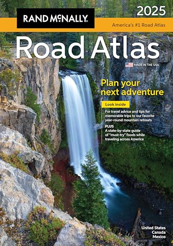 Atlas routier 2025 : États-Unis, Canada, Mexique (Collections d'atlas routiers Rand McNally)