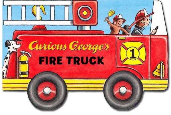 Curious George's Fire Truck (Shaped Board Books)