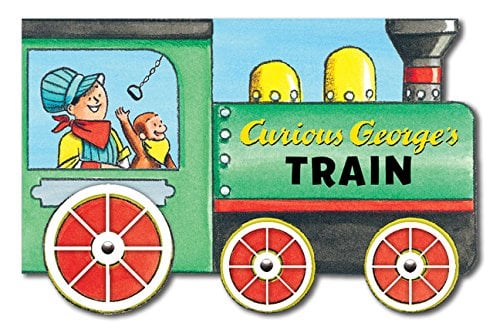 Curious George's Train (Shaped Board Books)